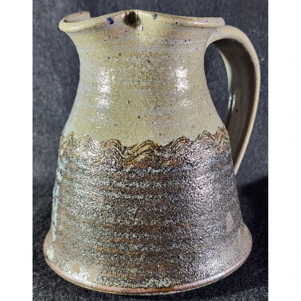 Vintage David VOORHEES ~Handmade Art Pottery~ Pitcher/Vase - Signed Early Piece!